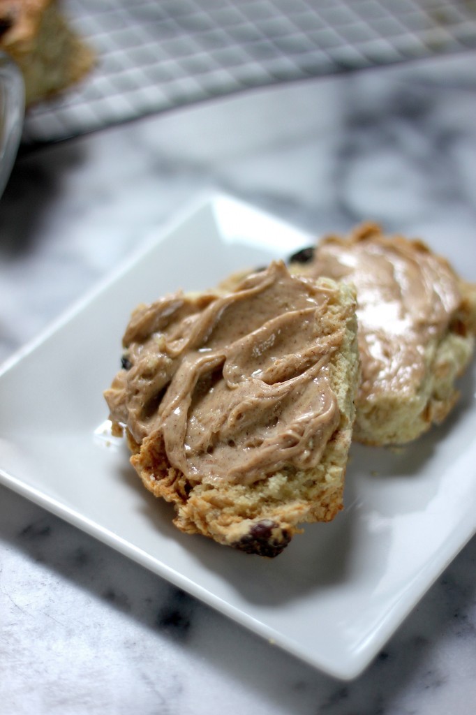 Irish Soda Bread Scones with Honey Cinnamon Butter