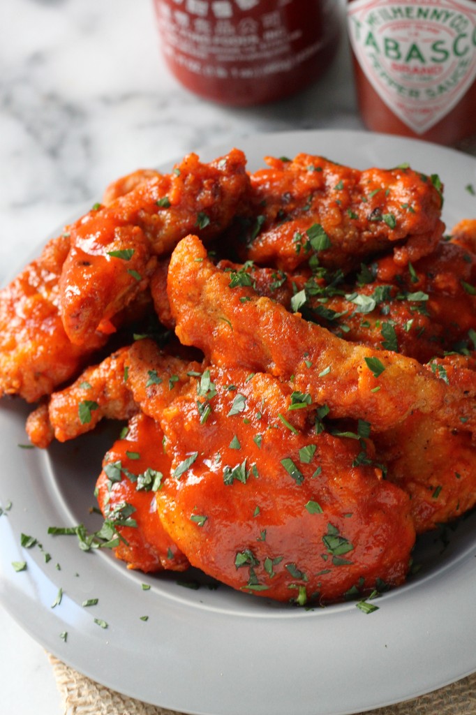 Spicy Sriracha Chicken Fingers - Baker by Nature