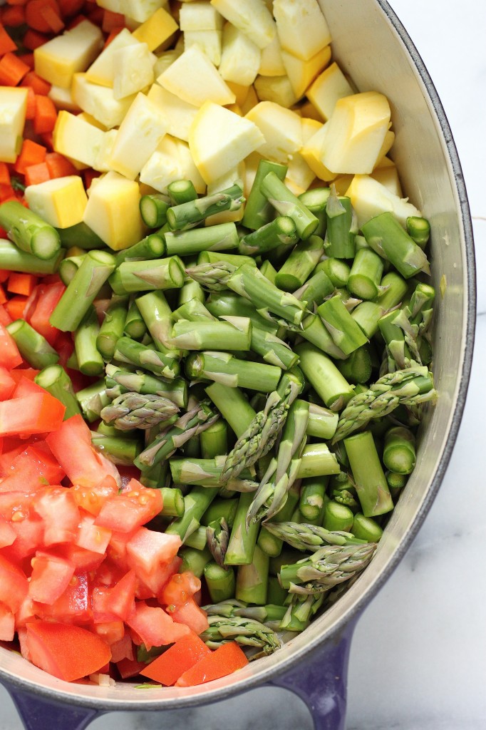 Spring Chicken Vegetable Soup