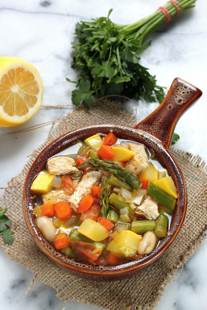 Spring Chicken Vegetable Soup