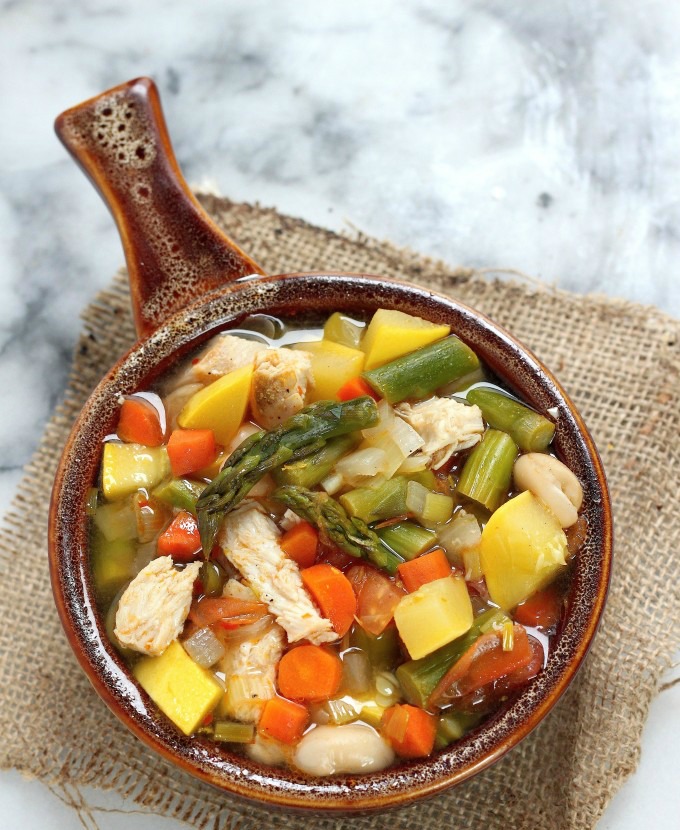 Spring Chicken Vegetable Soup