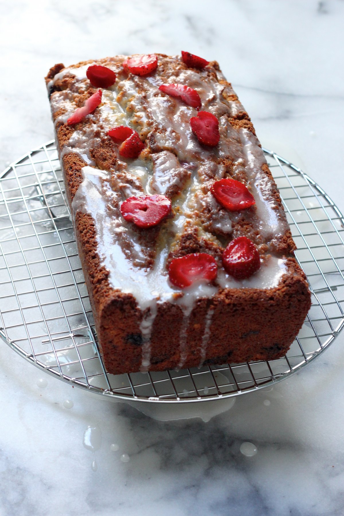 Strawberry Poppy Seed Cake Baker by Nature