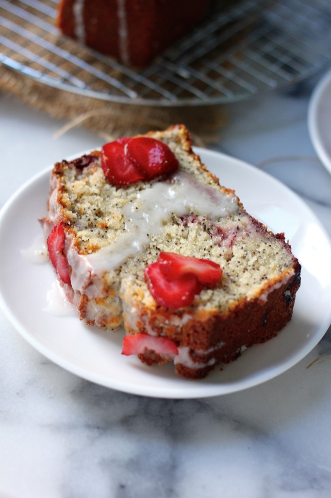 Strawberry Poppy Seed Cake 