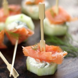 Smoked Salmon and Cream Cheese Cucumber Bites! Perfect for Easter or Mother's Day!