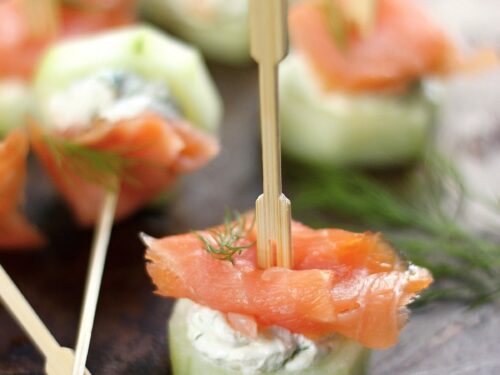 Smoked Salmon Cream Cheese Cucumber Appetizer – Melanie Cooks