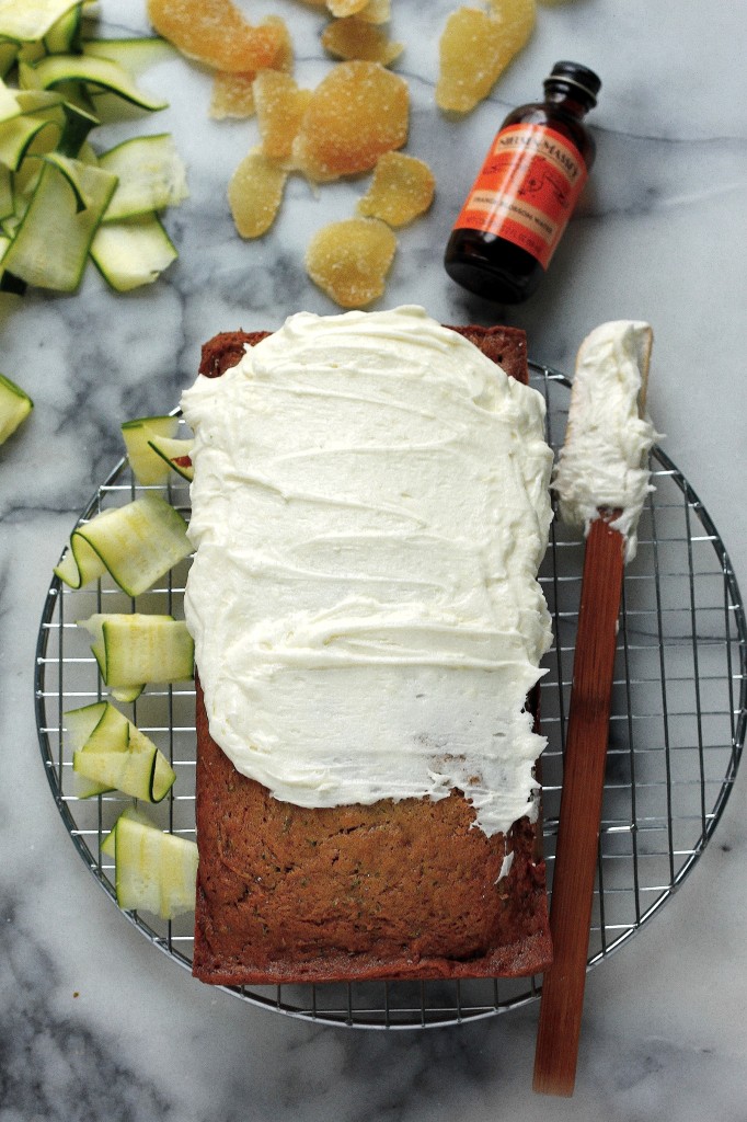 Brown Butter Zucchini Bread with Orange Blossom Ginger Buttercream 