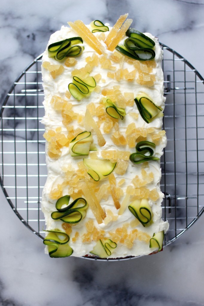 Brown Butter Zucchini Bread with Orange Blossom Ginger Buttercream 