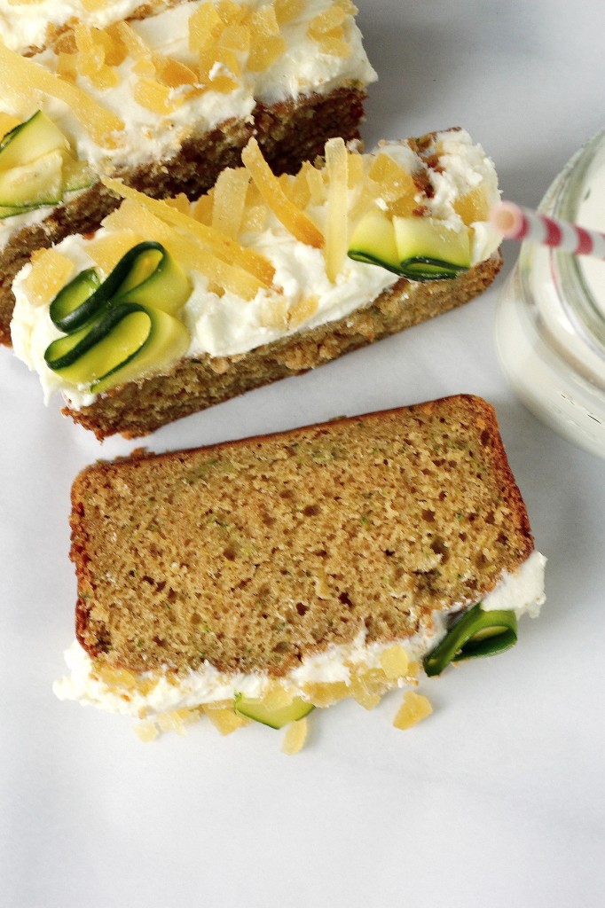 Brown Butter Zucchini Bread with Orange Blossom Ginger Buttercream 