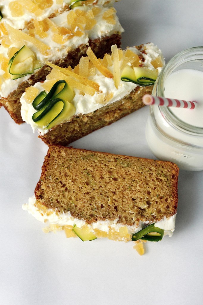 Brown Butter Zucchini Bread with Orange Blossom Ginger Buttercream 