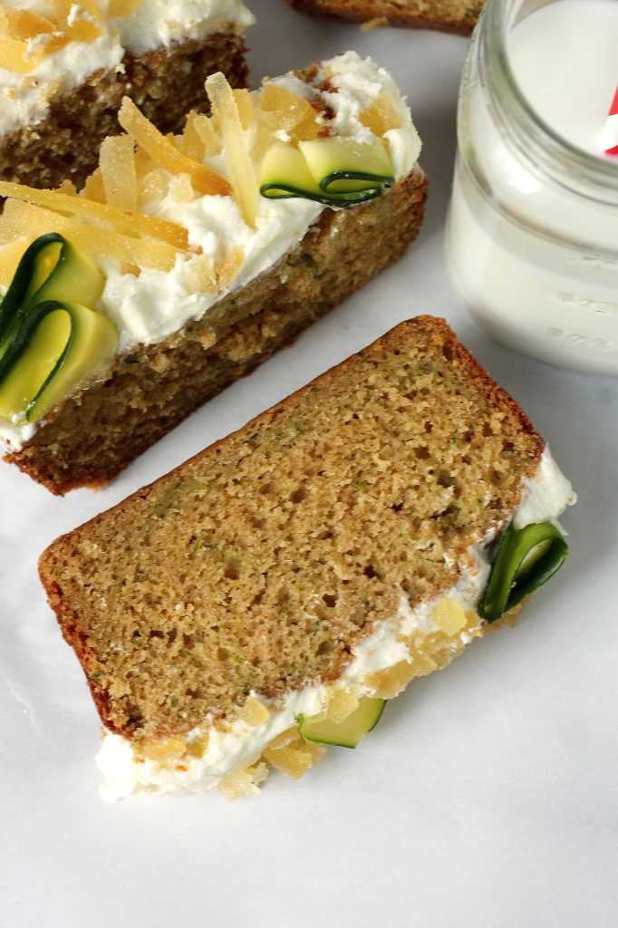 Brown Butter Zucchini Bread with Orange Blossom Ginger Buttercream 