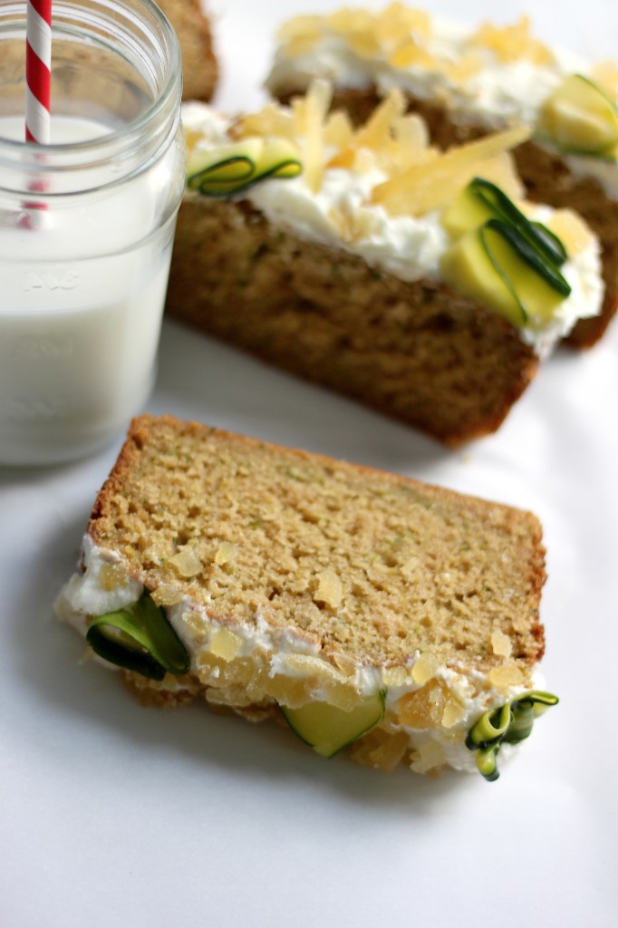 Brown Butter Zucchini Bread with Orange Blossom Ginger Buttercream 