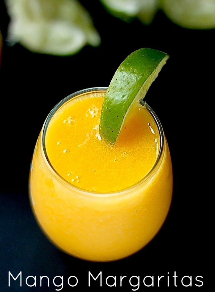The BEST Mango Margaritas!!! SO easy to make at home.