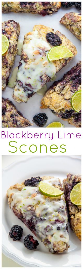 Fresh blackberries and a vibrant pop of lime make these scones irresistible!