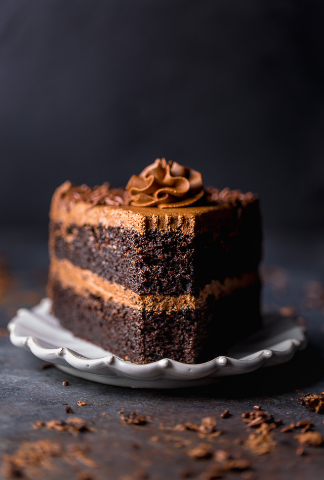 Just one bite of this Super Decadent Chocolate Cake with Chocolate Fudge Frosting will have you head over heels in love! And it couldn't be easier to bake! 