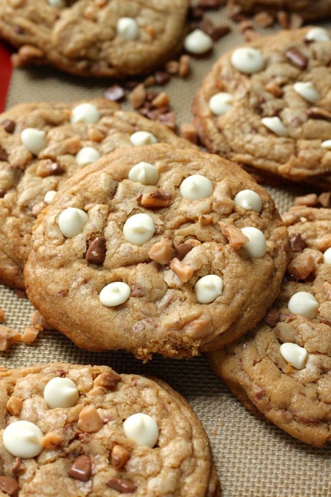White Chocolate Toffee Brown Butter Cookies