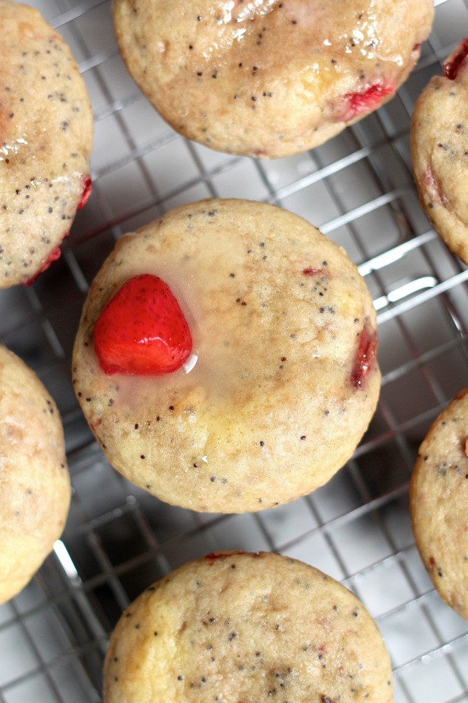 Strawberry Poppy Seed Breakfast Buns 