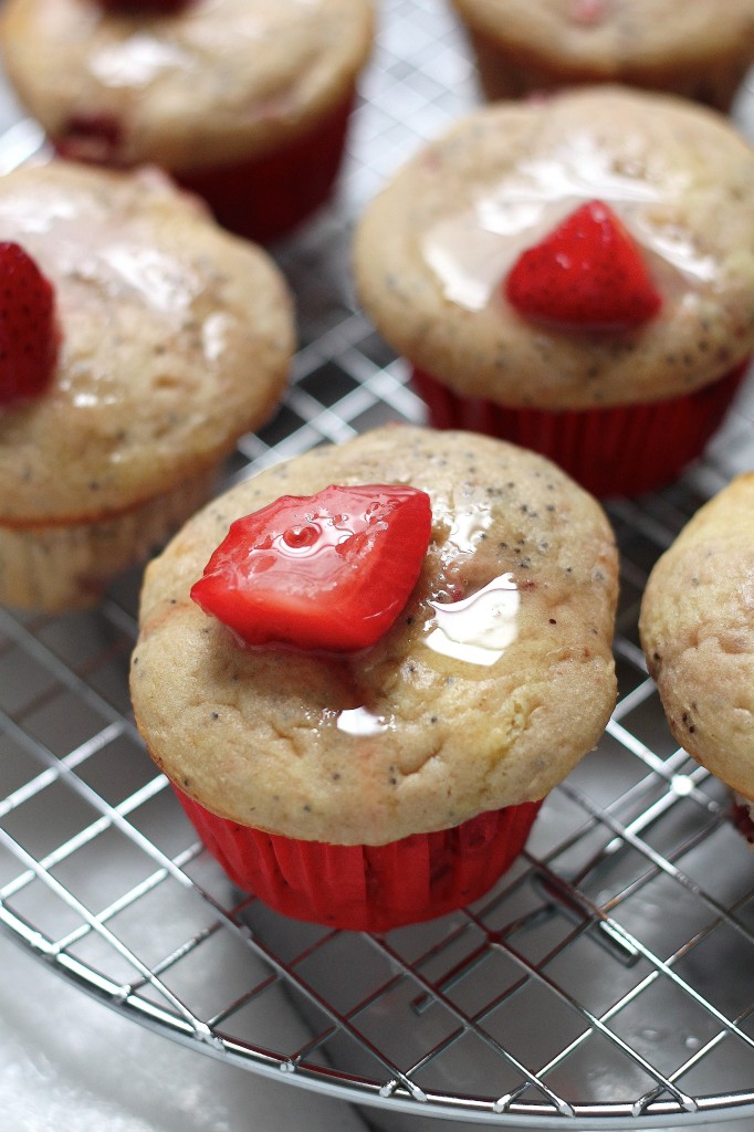 Strawberry Poppy Seed Breakfast Buns 