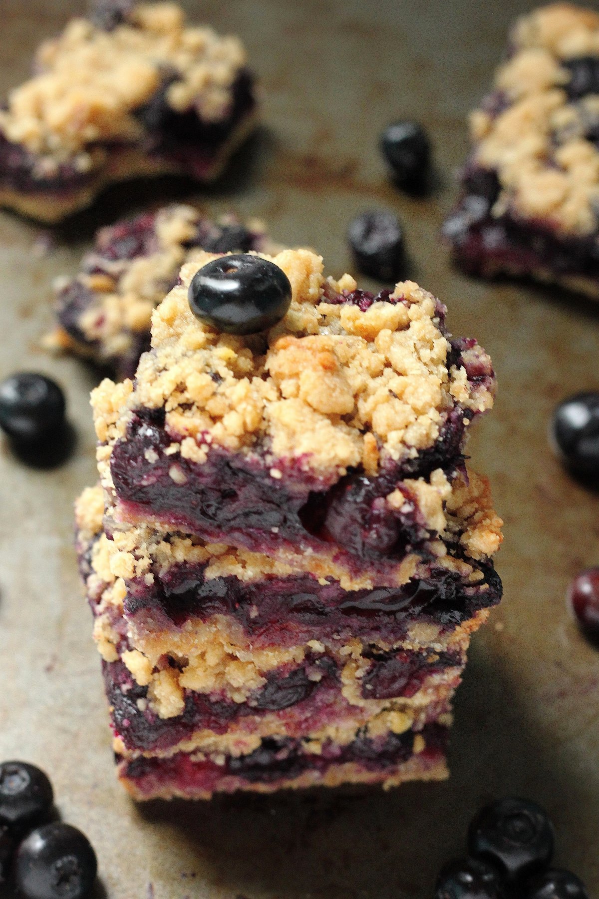 Blueberry Crumb Bars Baker by Nature