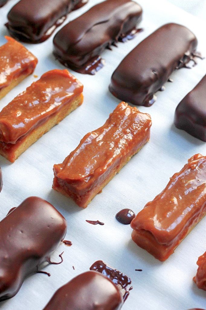 Dark Chocolate and Salted Caramel "Twix" Bars