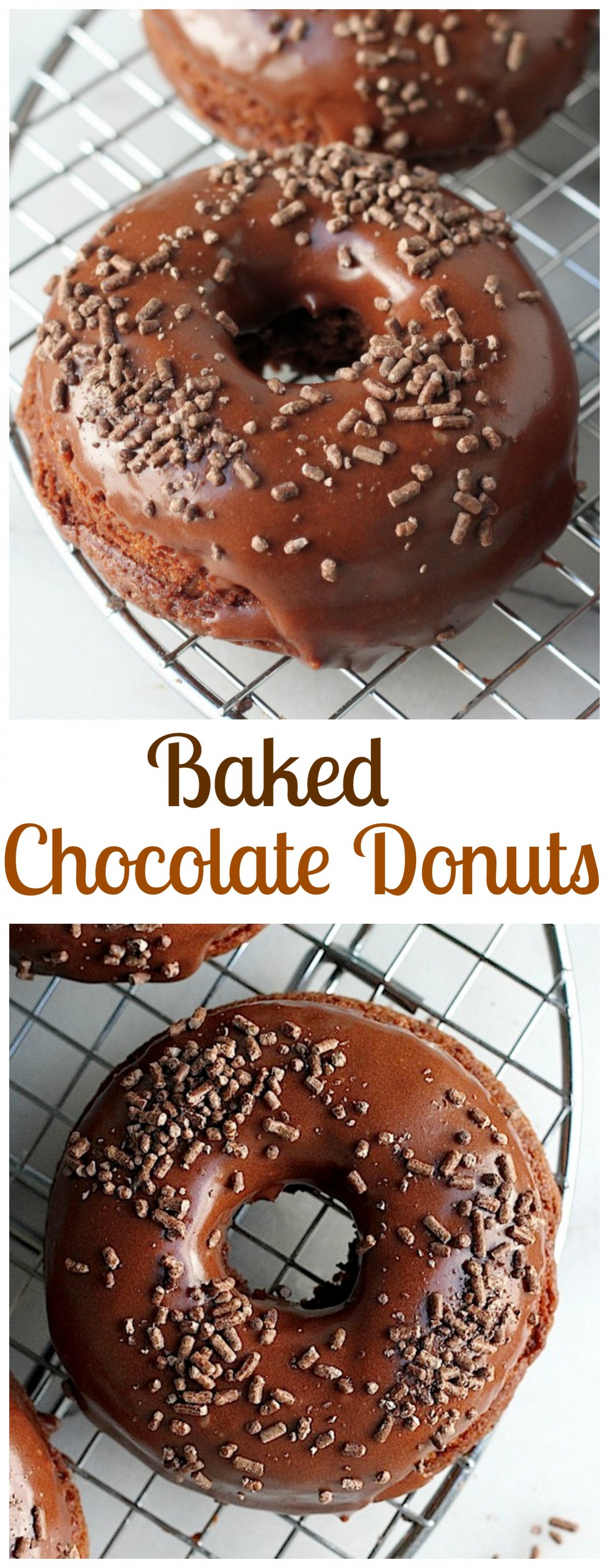 Chocolate Sour Cream Donuts Baker by Nature