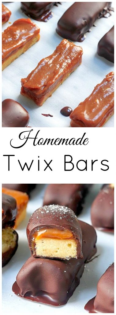 Dark Chocolate and Salted Caramel "Twix" Bars