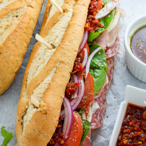 The Best Philly Style Italian Hoagies! This recipe is perfect for parties, game day, or packed lunches.