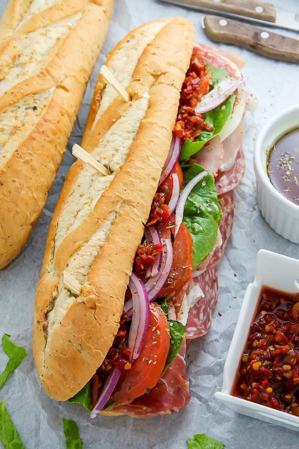 The Best Philly Style Italian Hoagies! This recipe is perfect for parties, game day, or packed lunches. 