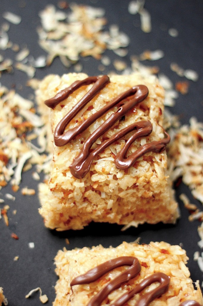 Brown Butter And Toasted Coconut Krispy Treats 