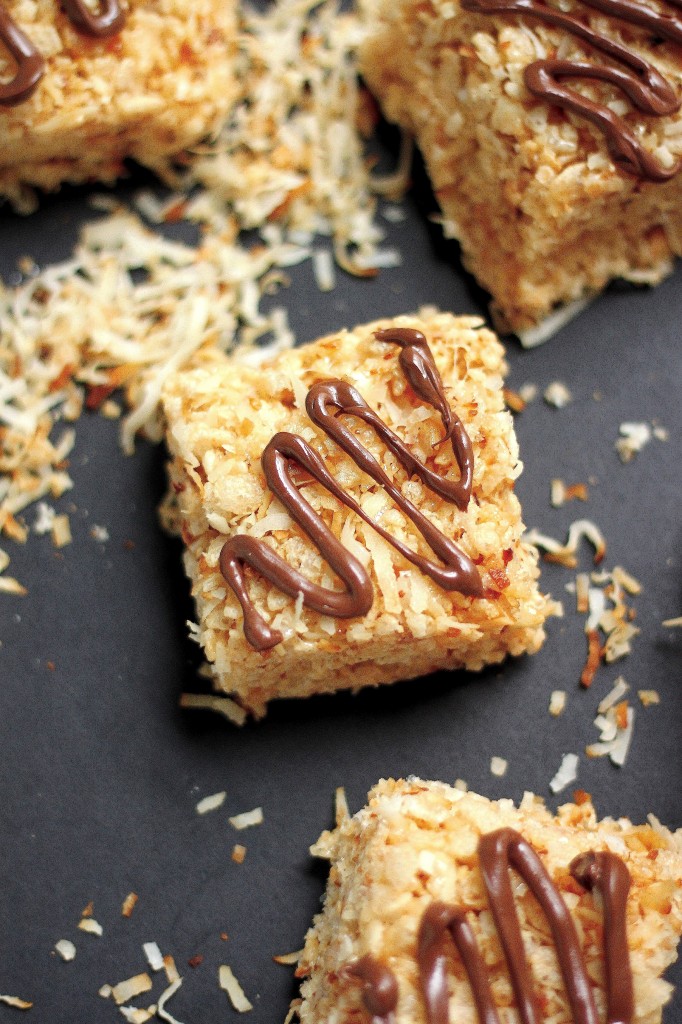 Brown Butter And Toasted Coconut Krispy Treats 