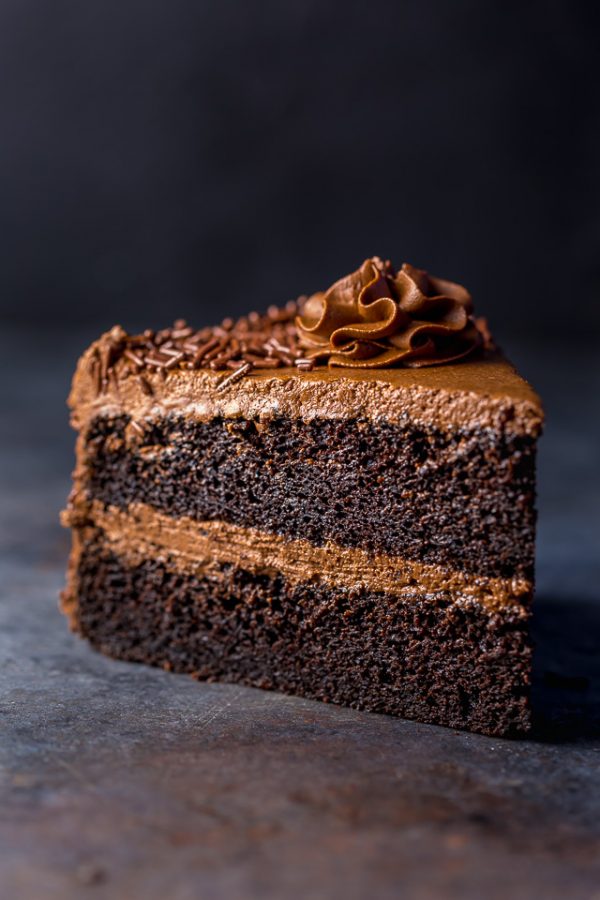 Super Decadent Chocolate Cake With Chocolate Fudge Frosting Baker By Nature 