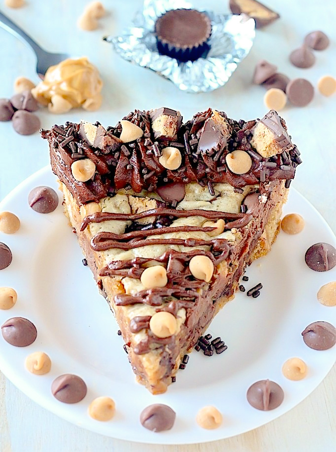 The Ultimate Chocolate Peanut Butter Cookie Cake