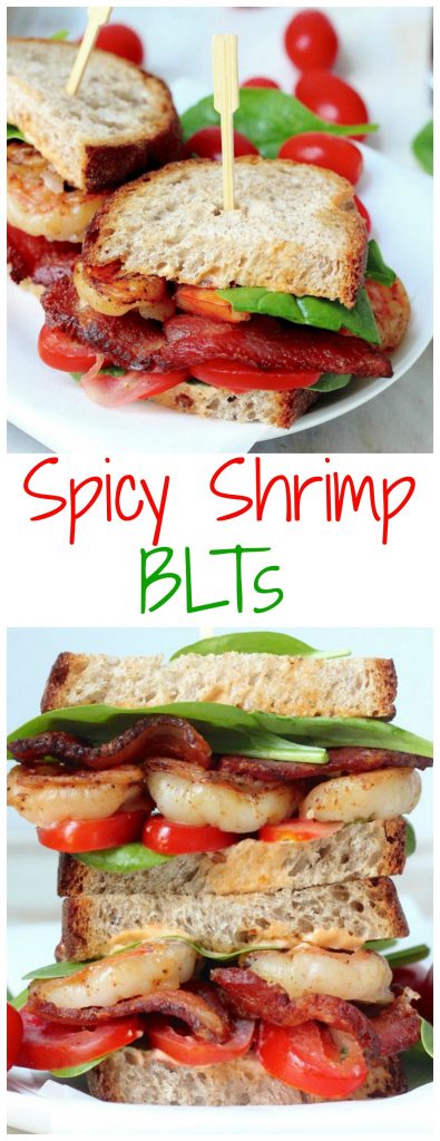 Spicy Chipotle Shrimp BLTs