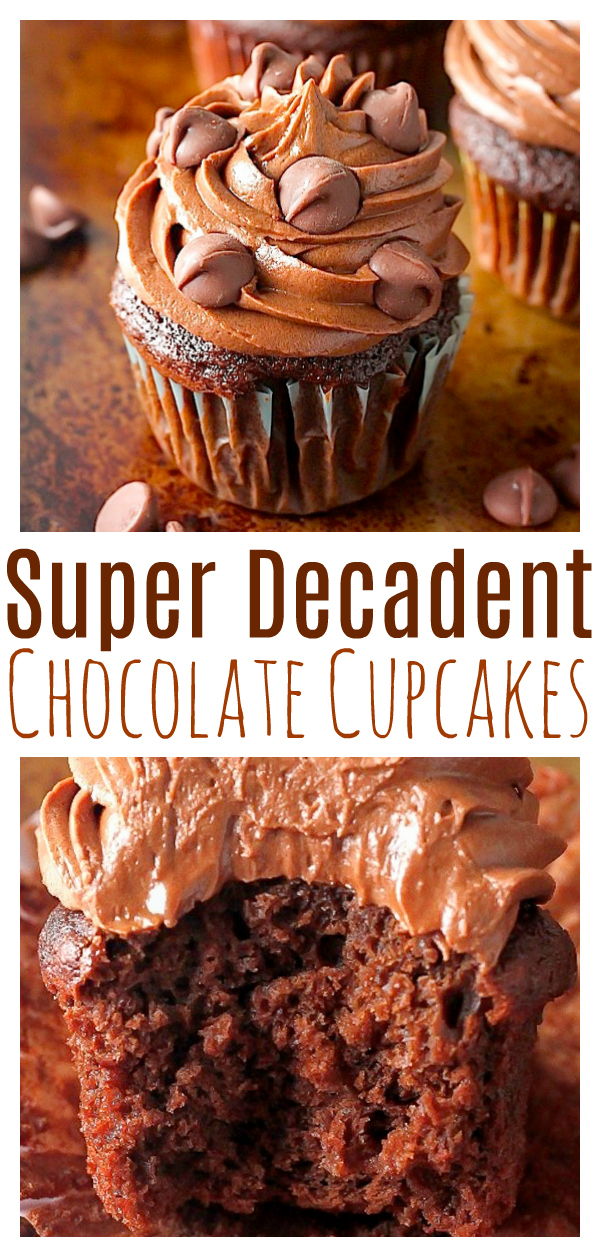 Super Decadent Chocolate Cupcakes Baker By Nature