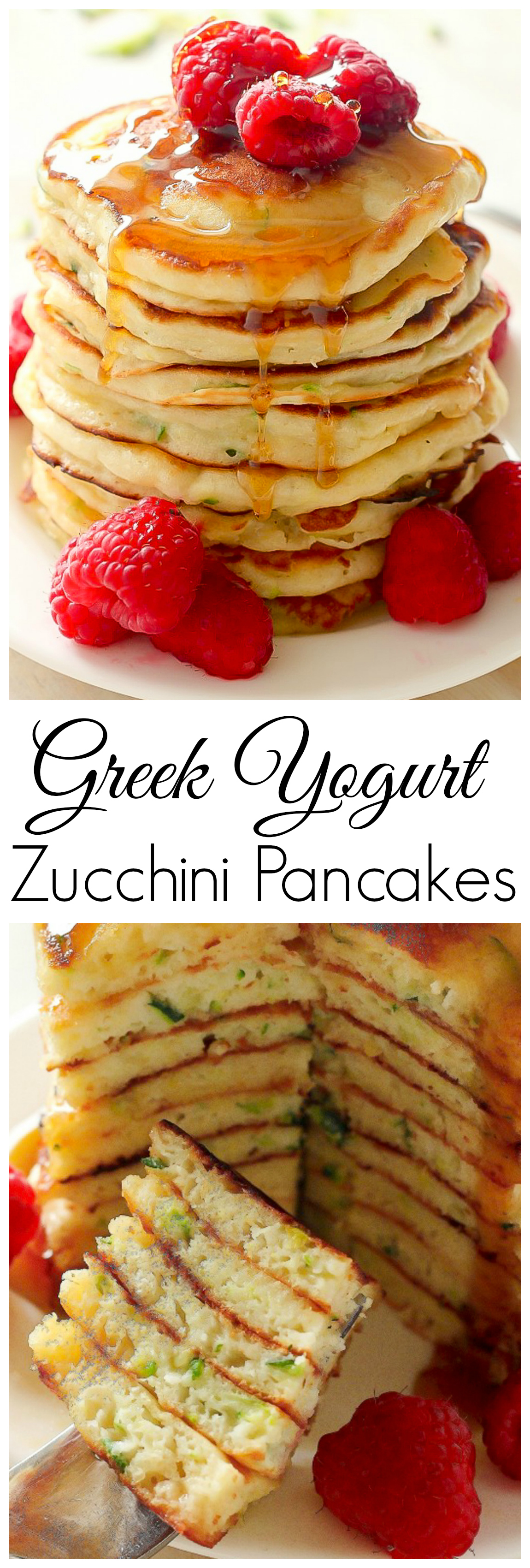 Healthy Greek Yogurt Zucchini Pancakes Baker By Nature