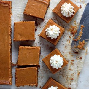 Greek Yogurt Pumpkin Pie Bars