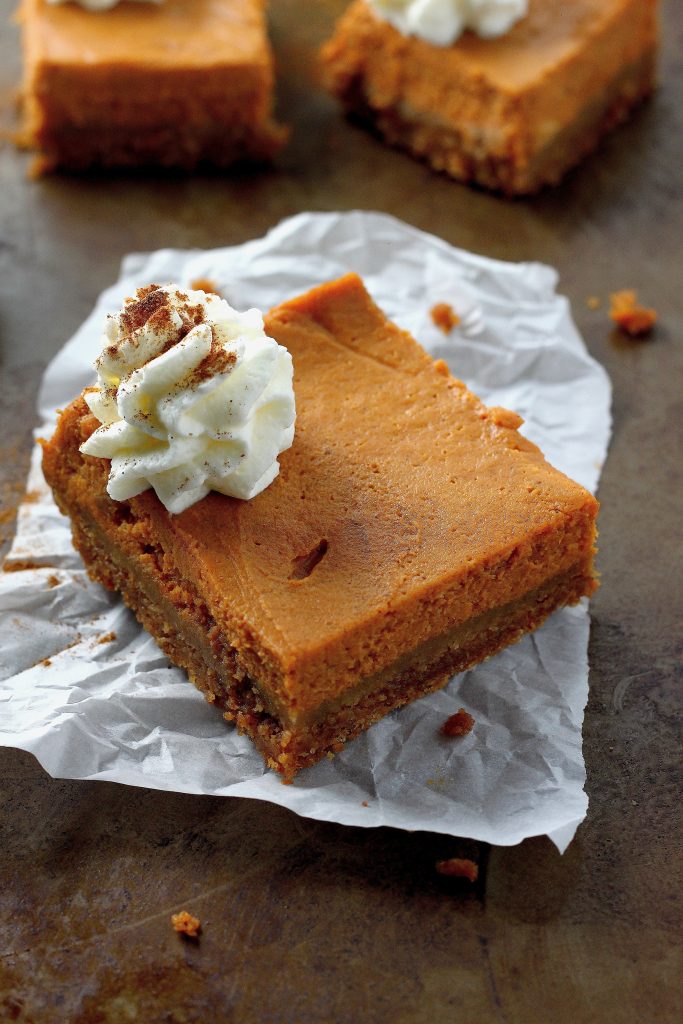 Greek Yogurt Pumpkin Pie Bars