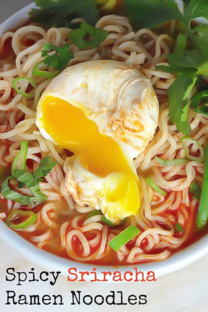 20-Minute Spicy Sriracha Ramen Noodle Soup