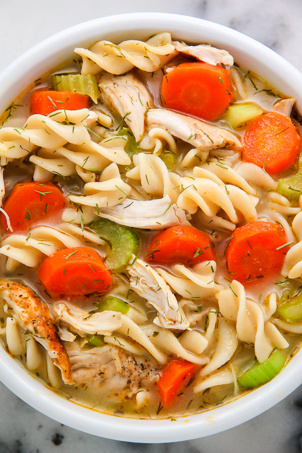 Flu Fighter Chicken Noodle Soup + Video - Baker by Nature