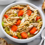 Flu Fighter Chicken Noodle Soup - This flavorful, hearty soup is packed with healthy and ingredients and tastes so delicious you'll want it even when you're not sick!