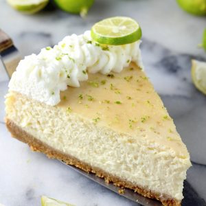 Creamy Greek Yogurt Key Lime Cheesecake