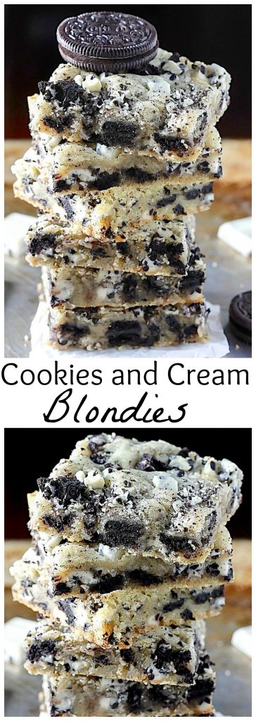 Ultimate cookies and cream blondies 