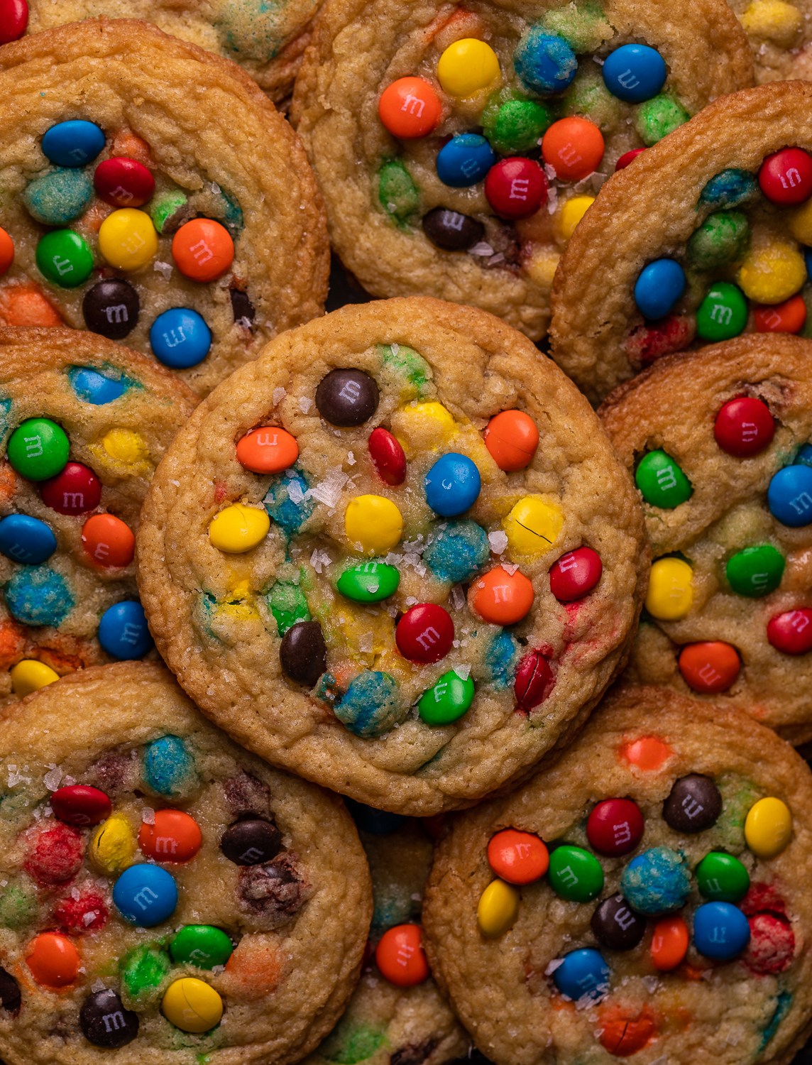 Soft Batch Chocolate M&M Cookies - Baker by Nature