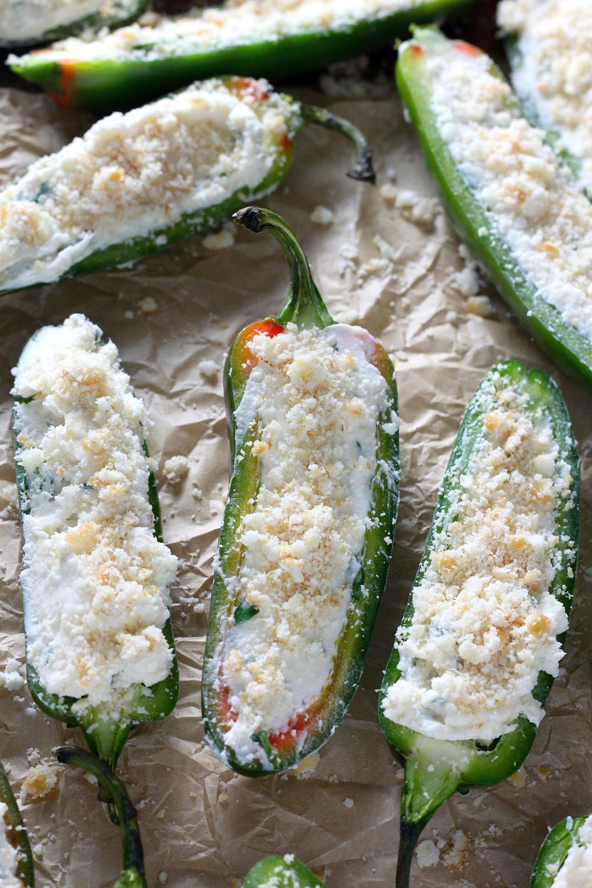 ProsciuttoWrapped Four Cheese Stuffed Jalapeños Baker by Nature