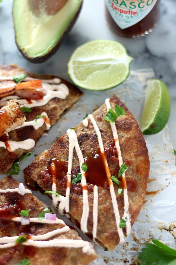 Chipotle Shrimp and Black Bean Quesadillas Plus 10 Holiday Party