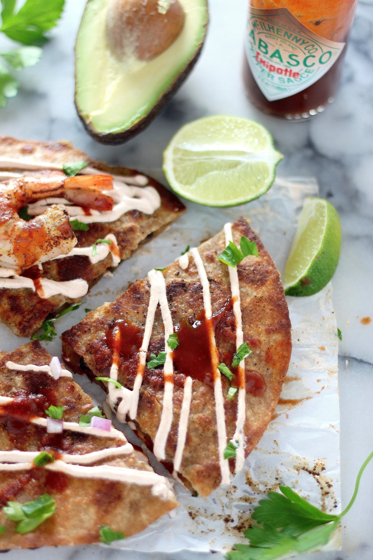 Chipotle Shrimp and Black Bean Quesadillas Plus 10 Holiday Party