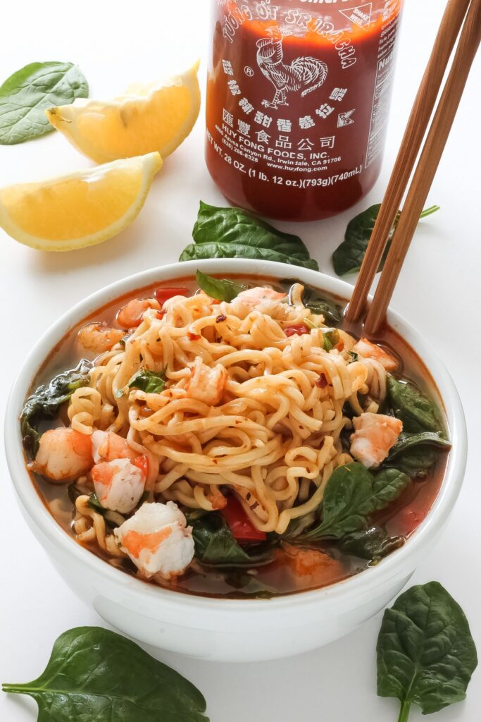 20-Minute Sriracha Shrimp Ramen