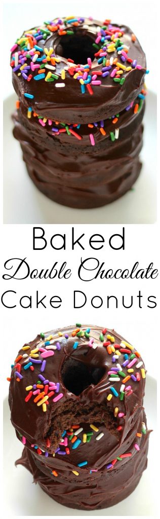 Baked Double Chocolate Cake Donuts - Ready in just 20 minutes!!!