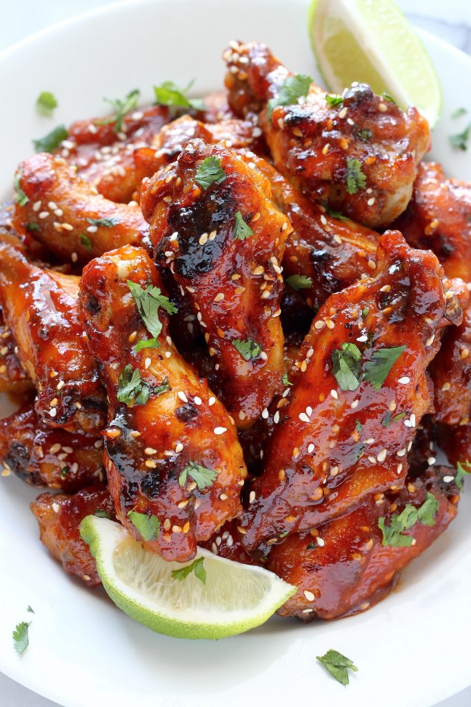 Sweet and Spicy Sriracha Baked Chicken Wings