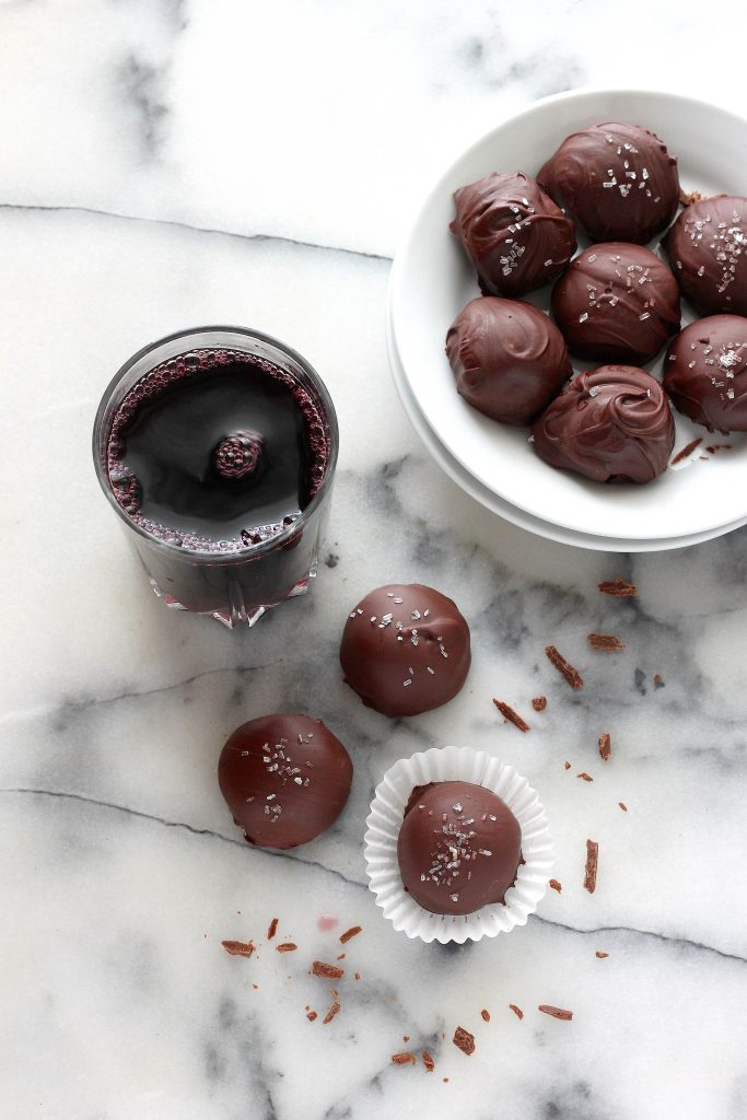 Red Wine Chocolate BonBons Baker by Nature