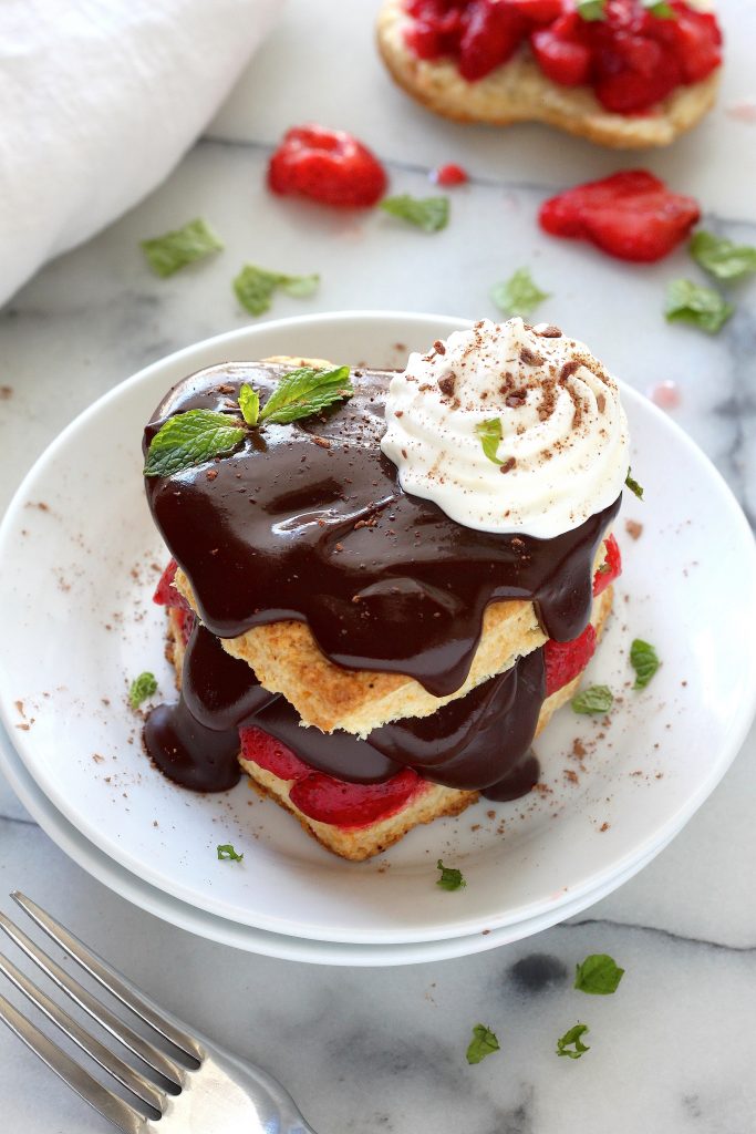 Chocolate Covered Strawberry Shortcakes